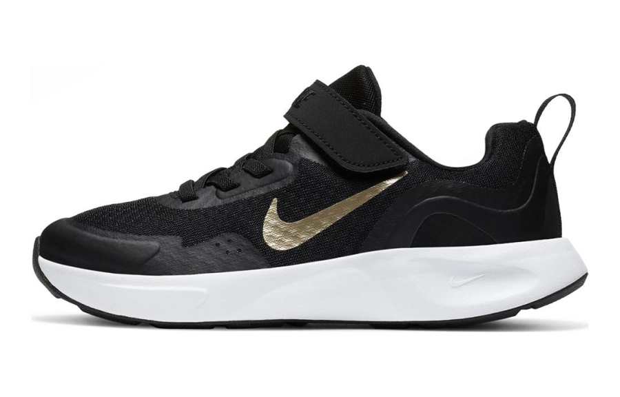 Nike Nike Wearallday Slip Resistant Slip Resistant Low top Kids' Running Shoes Black Children Aged 3 7 Years Old