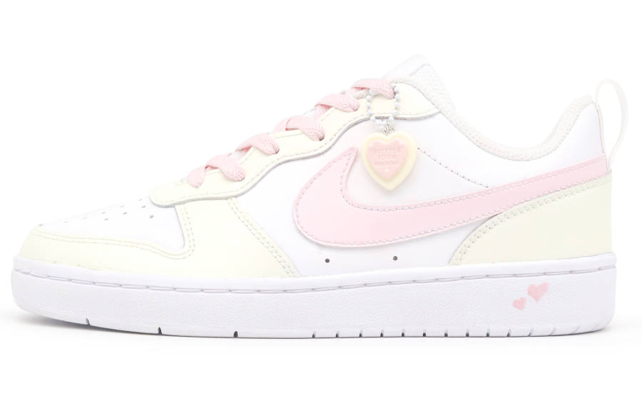 Nike Nike Court Borough Low top Kids' Skateboarding Shoes Yellow Pink Teenagers