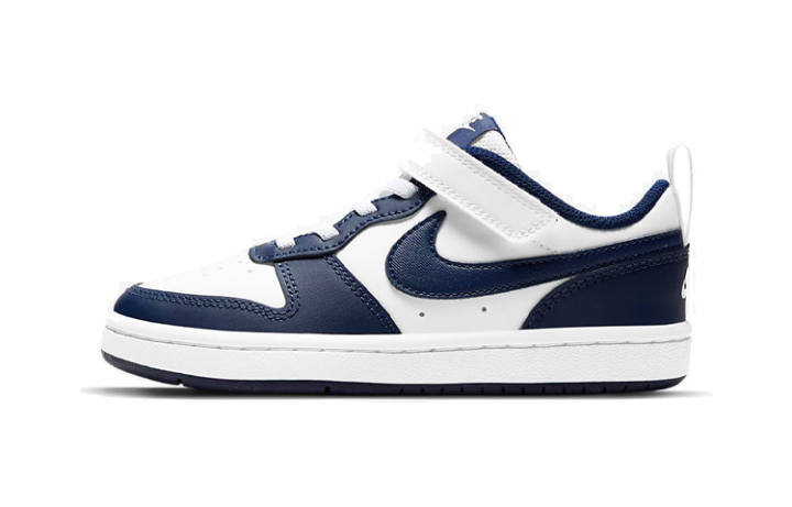 Nike Nike Court Borough 2 White Blue Low top Skateboard Shoes Children Aged 3 7 Years Old