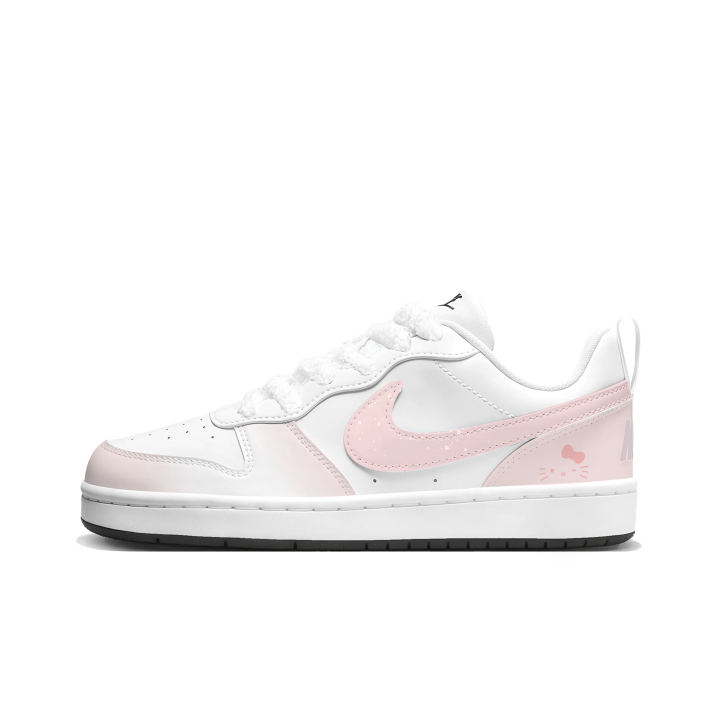 Nike Nike Court Borough Bowknot Kitten Synthetic Leather Abrasion Resistant Abrasion Resistant Low top