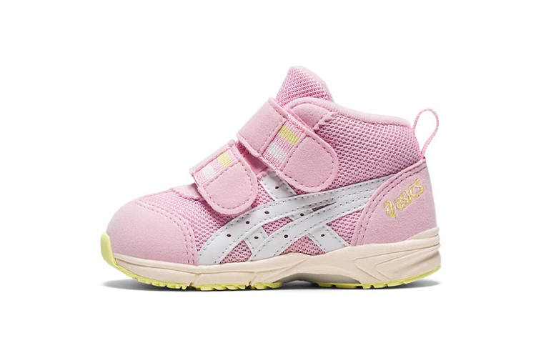 Asics Abrasion Resistant Anti Kick Breathable Mid top Toddler Shoes Pink White Infant And Toddler