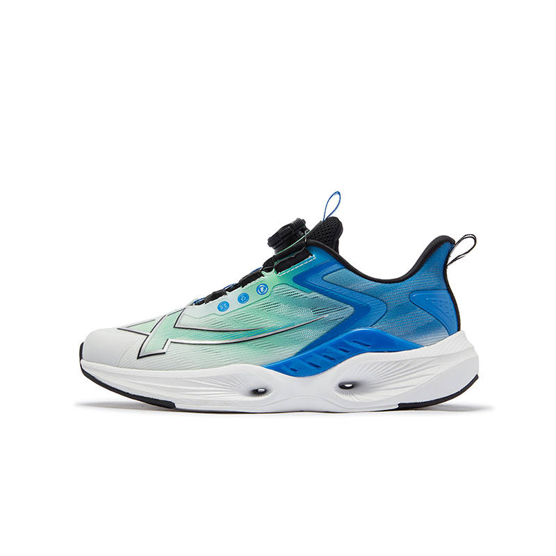 XTEP X FLOW 8.0 PRO Lightweight Cushioning Low top Running Shoes Classic White/Blue Green/Black Unisex