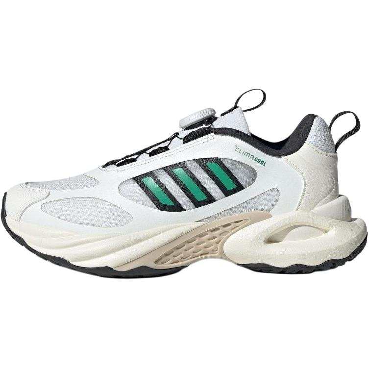 Adidas Adidas Slip Resistant Abrasion Resistant Low top Kids' Running Shoes White Green