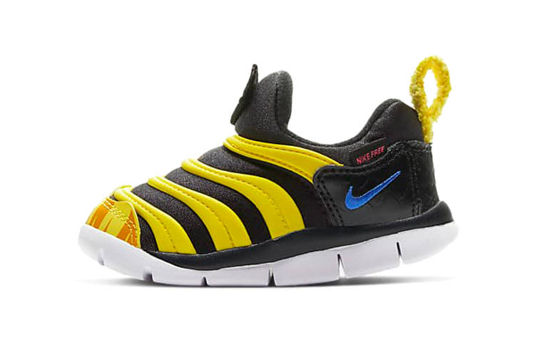 Nike Nike Dynamo Free Mic QS Low top Sports Casual Shoes Black Yellow Infant And Toddler