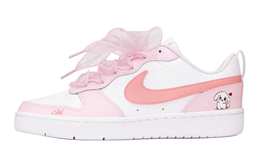 Nike Nike Court Borough Low 2 Kids Lifestyle Shoes Pink Teenagers