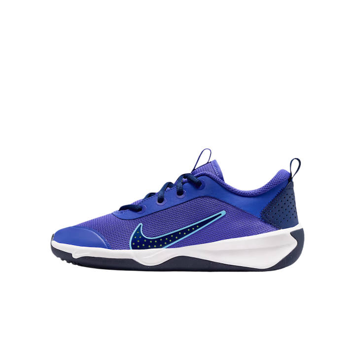 Nike Nike Omni Multi Court Low top Training Shoes Persian Purple/Space Blue/Neon Yellow/University Blue Unisex