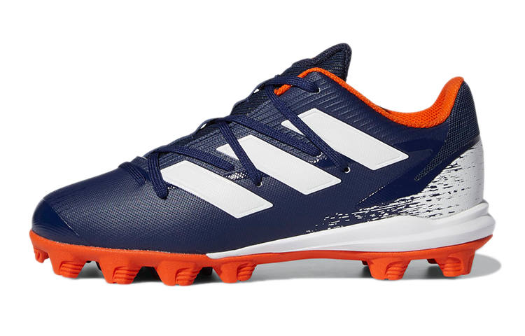 Adidas Adidas Afterburner 8 Mid Cleats K Abrasion Resistant Kids' Baseball Training Shoes Blue Orange Kids'