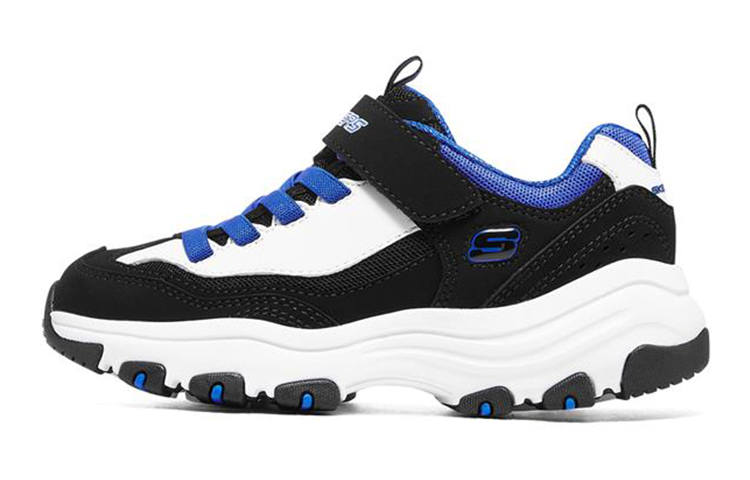 Skechers Cushioning Abrasion Resistant Cushioning, Wear Resistant Kids Lifestyle Shoes Black/Blue Teenagers