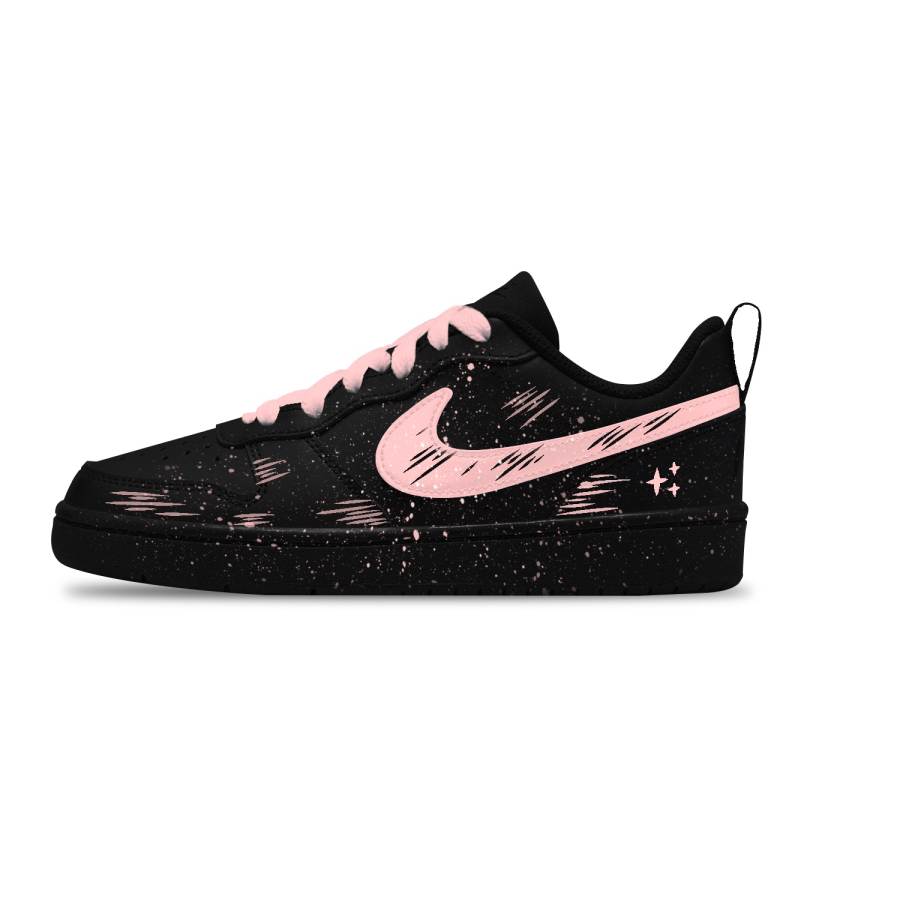 Nike Nike Court Borough Chalk Slip Resistant Abrasion Resistant Low top Kids' Skateboarding Shoes Black Unisex