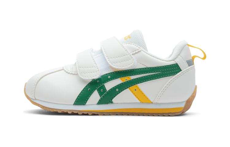 ASICS Cotla Abrasion Resistant Low top Kids Lifestyle Shoes White Green Children Aged 3 7 Years Old