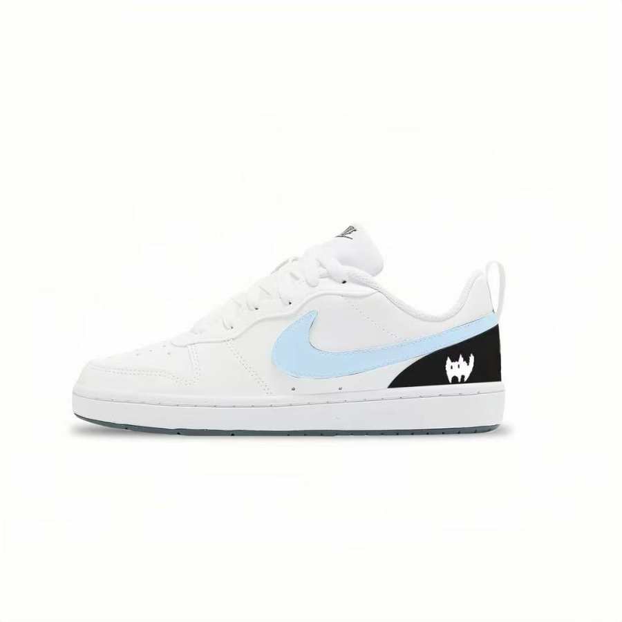 Nike Nike Court Borough Synthetic Leather Slip Resistant Abrasion Resistant Kids' Skateboarding Shoes Unisex