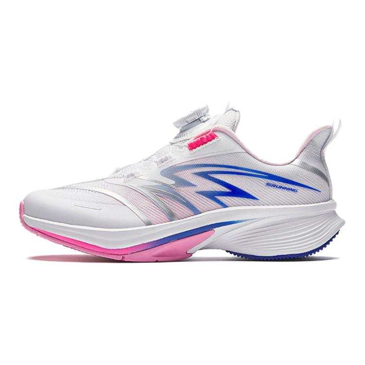 Antakids Lurid Wave Fabric Low top Running Shoes White Pink Blue Teenagers
