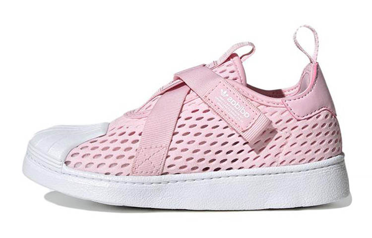 Adidas Originals SUPERSTAR 360 Low top Kids' Skateboarding Shoes Pink White Children Aged 3 7 Years Old