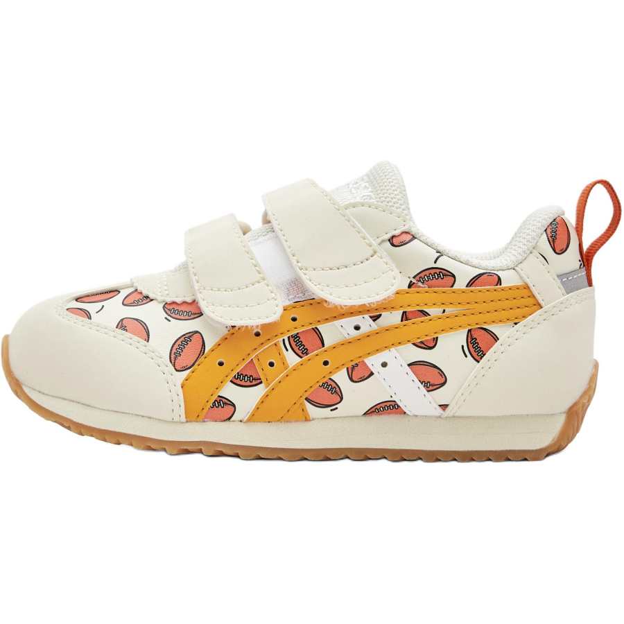 Asics Cotla Low Top Kids Lifestyle Shoes Beige/Orange Children Aged 3 7 Years Old