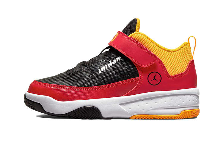 Jordan Jordan Max Aura 3 SE Mid top Performance Basketball Shoes Black Red Children Aged 3 7 Years Old