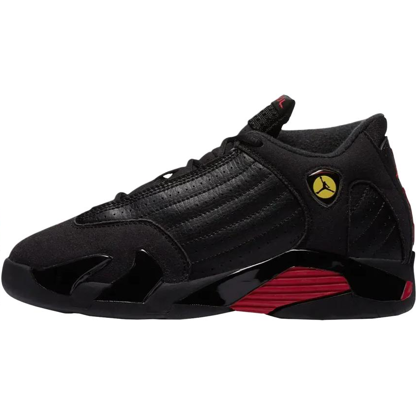 Jordan Jordan Air Jordan 14 Mid top Children's Basketball Shoes Black Children Aged 3 7 Years Old