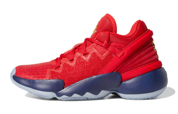Adidas Adidas D.O.N. Issue #2 Low top Basketball Shoes Red Teenagers
