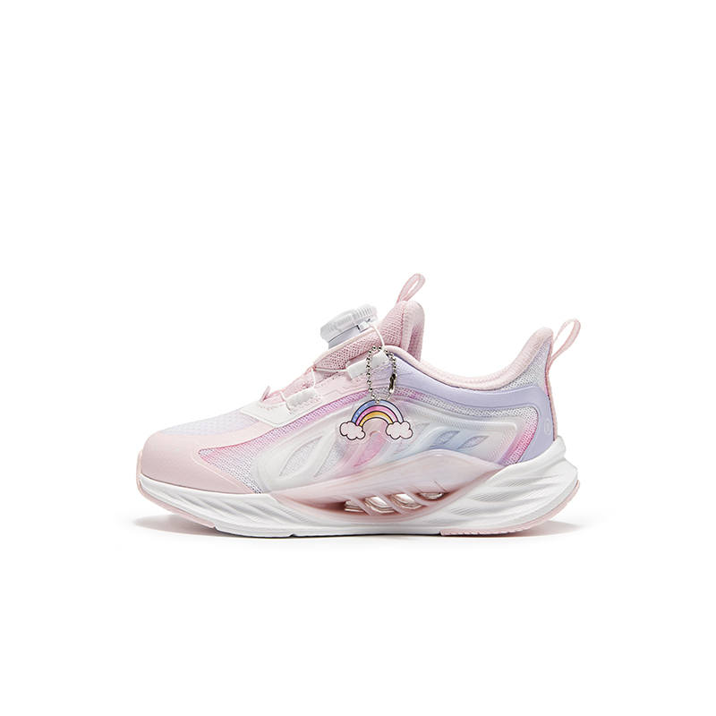 XTEP X FLOW 8.0 Abrasion Resistant Cushioning Rebound Balance Low top Kids' Running Shoes Ice Cream Pink Kids'
