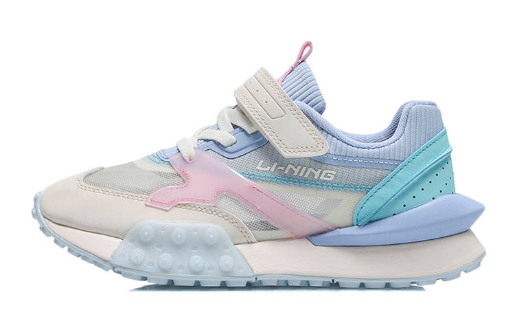 Li-Ning YOUNG Li Ning 001 Original Aspiration Niche Low top Running Shoes Eggnog Gray Teenagers