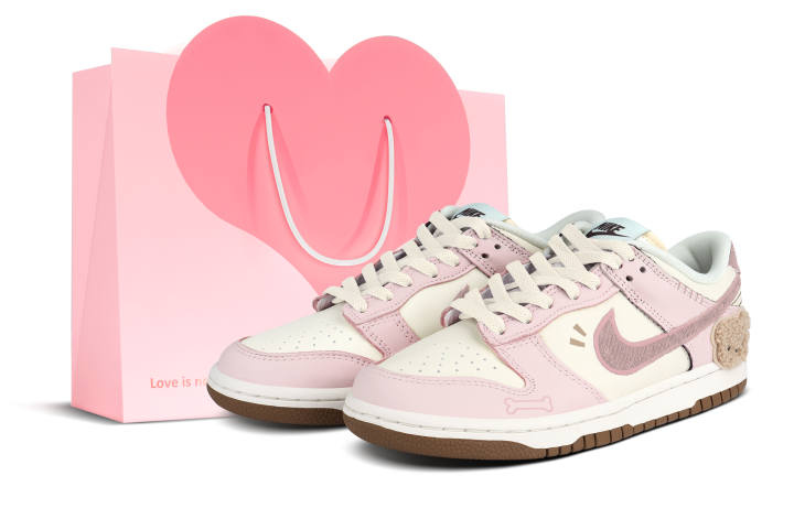 Nike Nike Dunk Low top Kids' Skateboarding Shoes Pink Teenagers