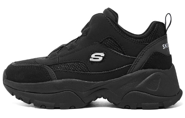 Skechers Sport Cushioning Breathable Low top Kids Lifestyle Shoes Black Teenagers