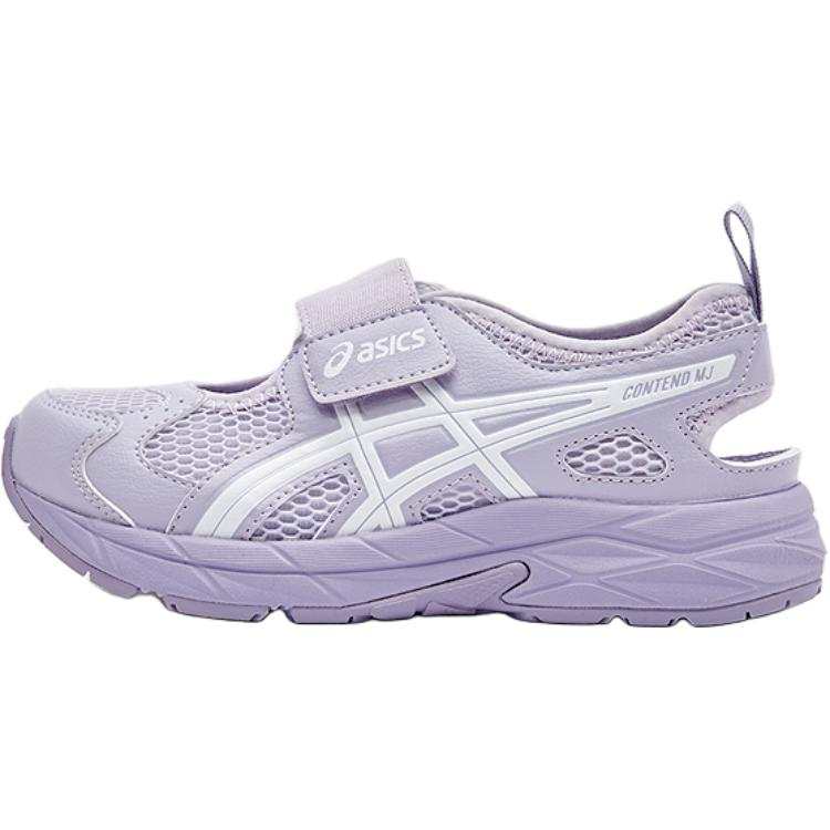 ASICS Synthetic Leather, Textile Low top Sandal Purple Kids'
