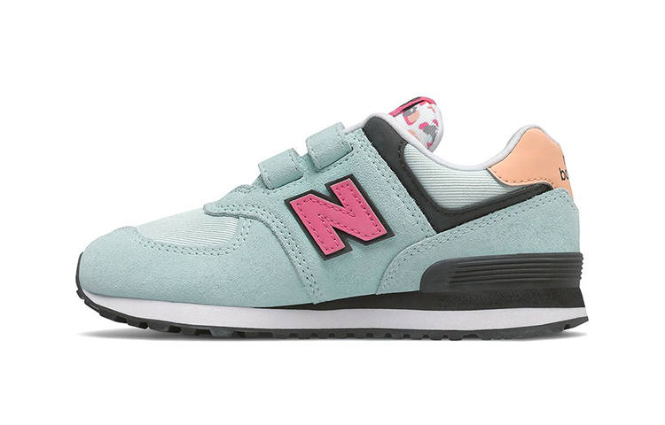 New Balance New Balance NB 574 Comfortable Kids Lifestyle Shoes Blue Black Pink Children Aged 3 7 Years Old