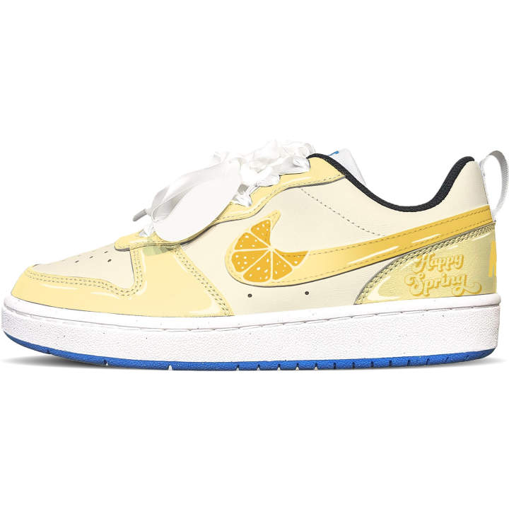 Nike Nike Court Borough Under The Orange Tree Love Synthetic Leather Abrasion Resistant Abrasion Resistant Low top