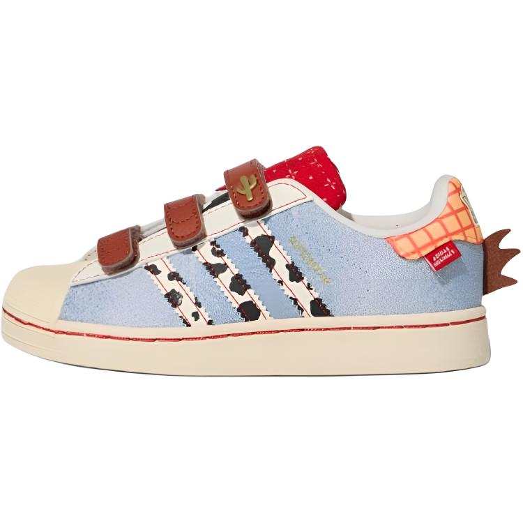 Adidas Adidas x Disney Superstar 2 Low top Kids' Skateboarding Shoes Blue Children Aged 3 7 Years Old