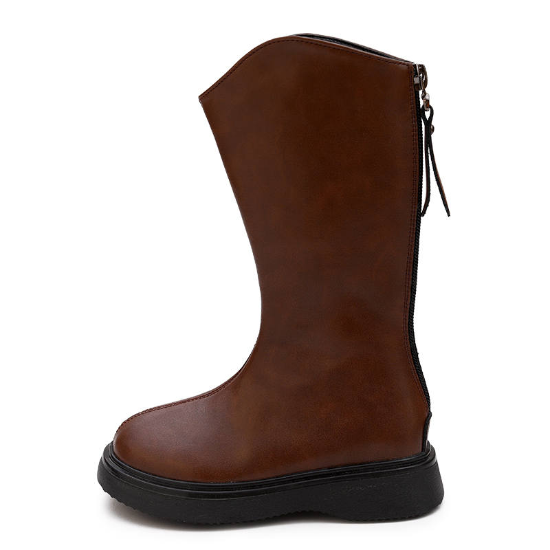 BODING BODING Girls' Fashion Fleece Lined, Anti Slip Abrasion Resistant Thermal Kids' Boots Kids'