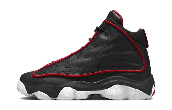 Jordan Jordan Pro Strong Slip Resistant Cushioning High top Basketball Shoes Black White Red Unisex