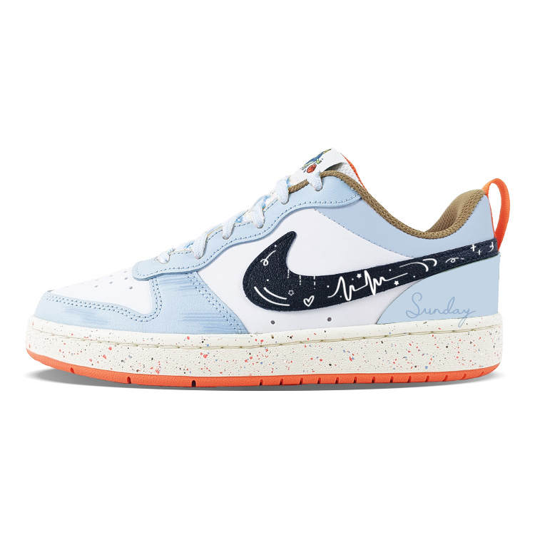 Nike Nike Court Borough Synthetic Leather, Leather Cushioning Abrasion Resistant Cushioning, Wear Resistant Low top