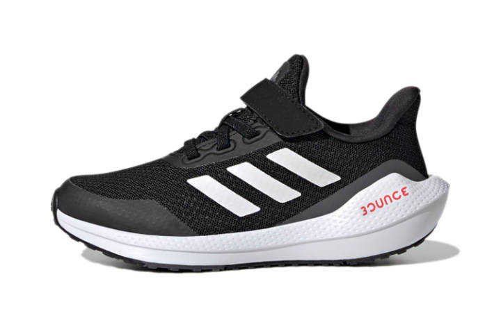 Adidas Adidas EQ21 Run Bounce BP Comfortable Abrasion Resistant Cushioning Breathable Low top Kids' Running Shoes Black Kids'