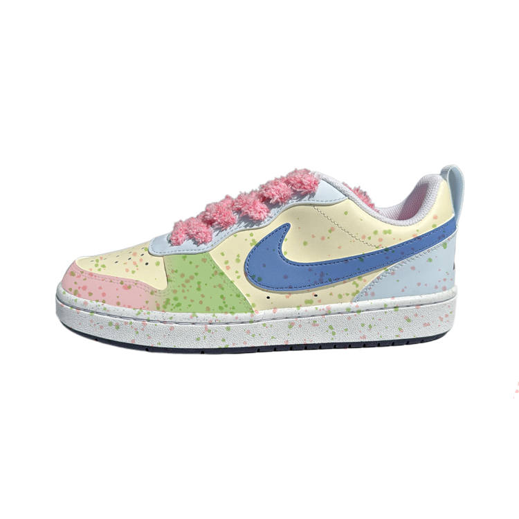Nike Nike Court Borough Lotus Synthetic Leather Slip Resistant Cushioning Abrasion Resistant Low top