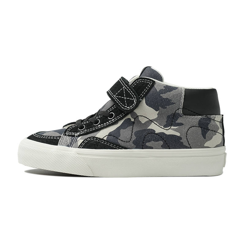 GOLUCK Cow Suede Cushioning, Wear Resistant Mid top Kids' Skateboarding Shoes Camouflage Kids'