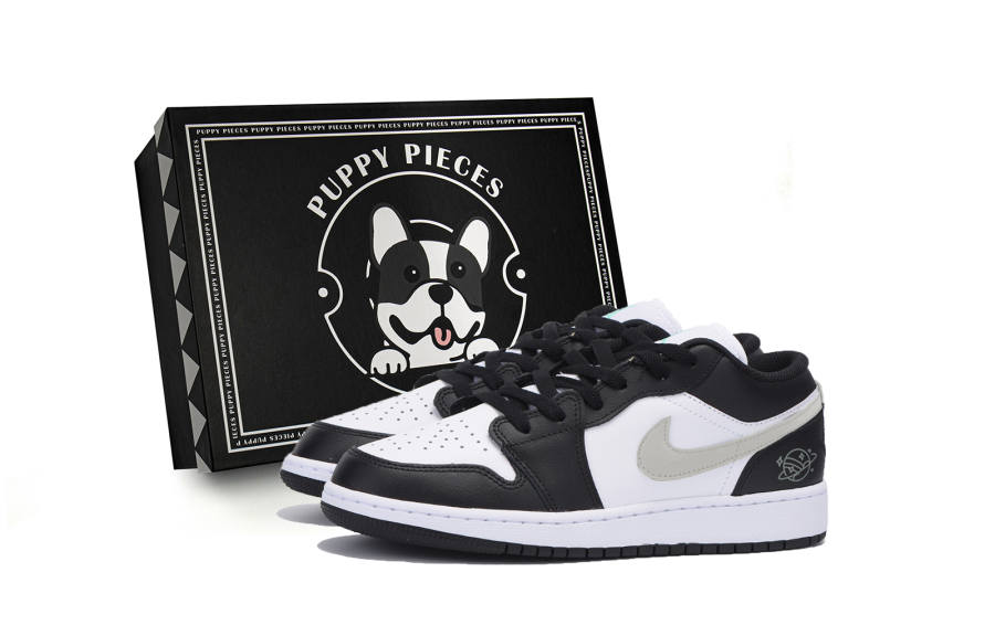Jordan Jordan Air Jordan 1 Slip Resistant Low top Children's Basketball Shoes Black Teenagers