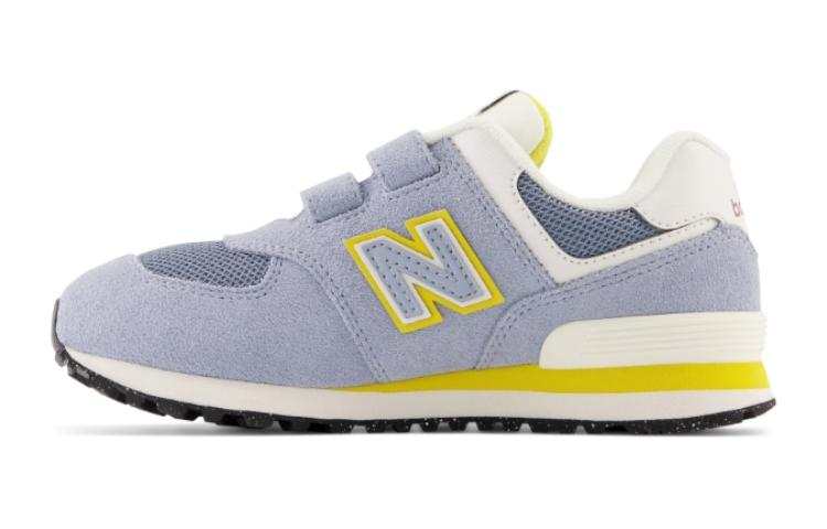 New Balance New Balance NB 574 Abrasion Resistant Cushioning Kids Lifestyle Shoes Gray White Yellow Kids'