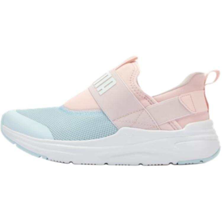 PUMA SOFTRIDE Wired 2 Abrasion Resistant Lightweight Cushioning Low top Kids Lifestyle Shoes Blue Pink Teenagers