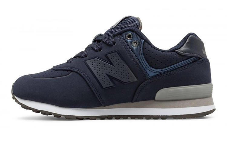 New Balance New Balance NB 574 Comfortable Kids Lifestyle Shoes Marine Blue Teenagers