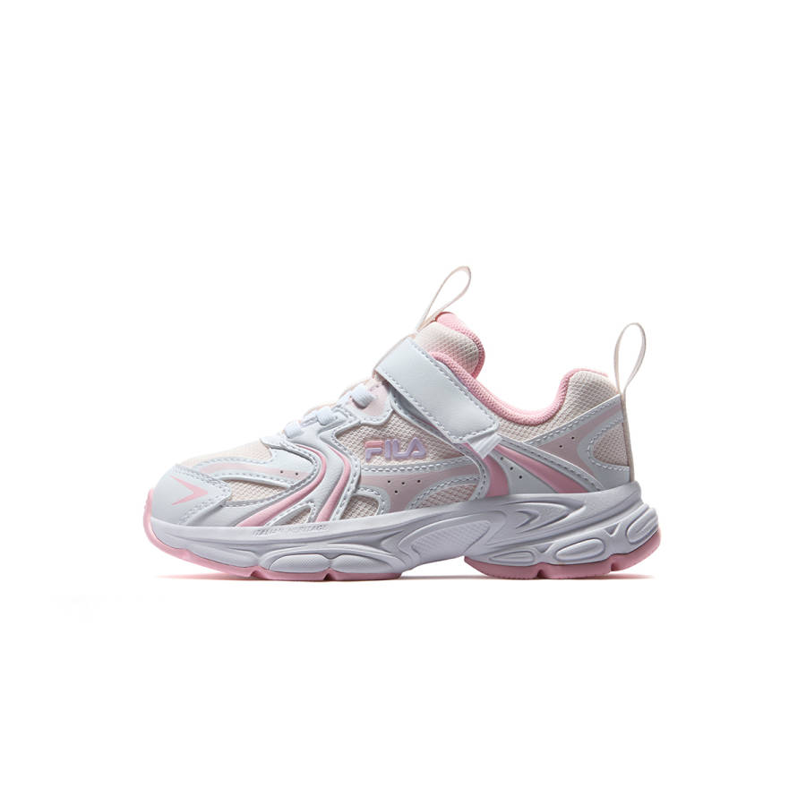 FILA KIDS Heritage FHT Synthetic Leather, Textile Low top Running Shoes Subtle Pink/FILA White Kids'