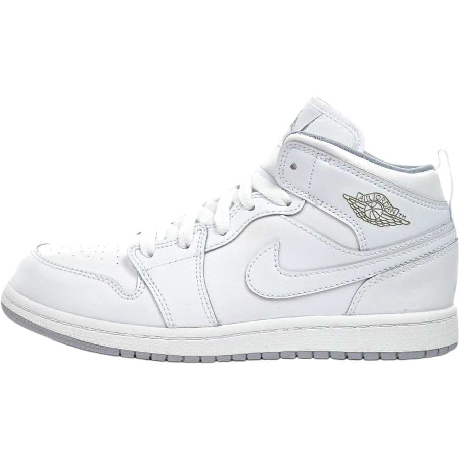 Jordan Jordan Air Jordan 1 Mid top Children's Basketball Shoes White Children Aged 3 7 Years Old