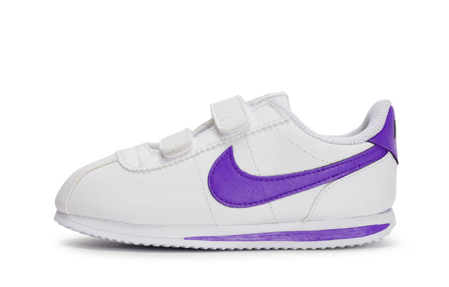 Nike Nike Cortez Basic SL Low top Toddler Shoes White Purple Infant And Toddler