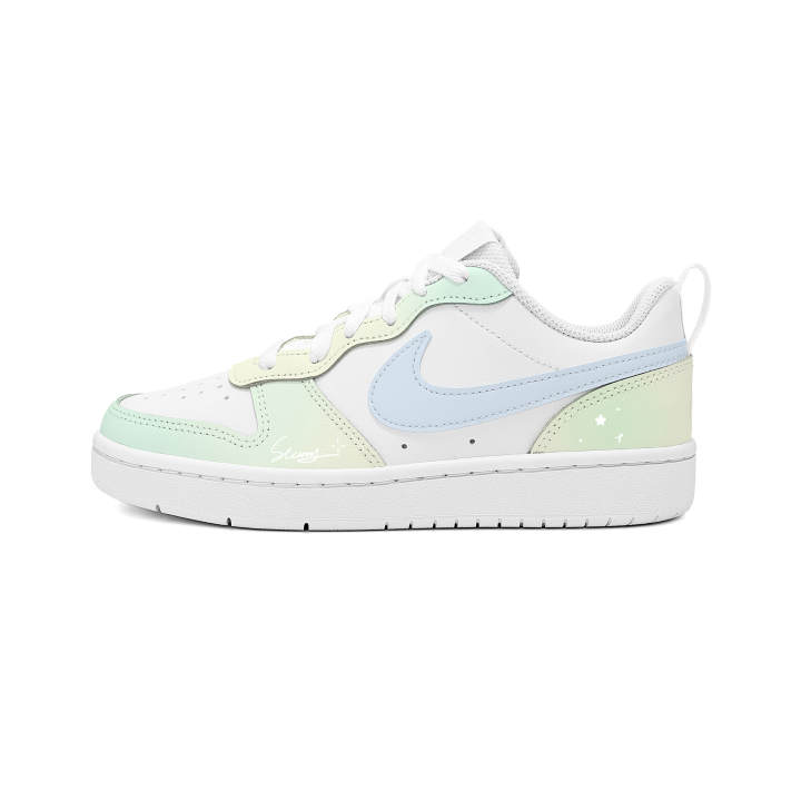 Nike Nike Court Borough Star Ripple Leather Slip Resistant, Abrasion Resistant, Breathable, Lightweight Cushioning Low top