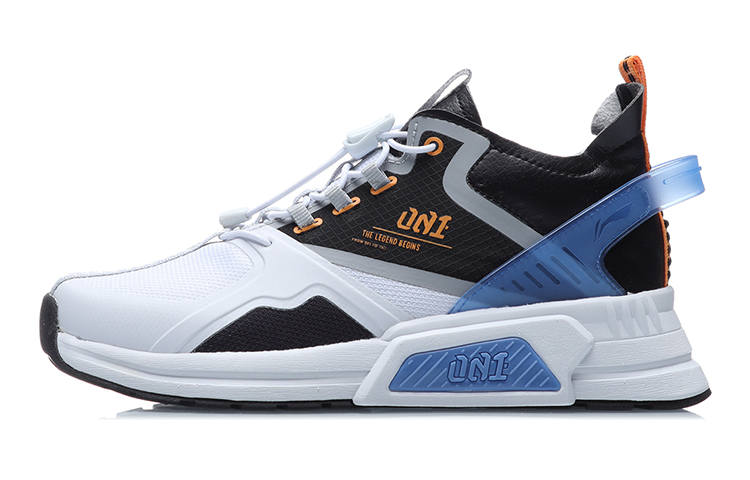 Li-Ning YOUNG Li Ning YOUNG Low top Running Shoes Black White Blue Teenagers