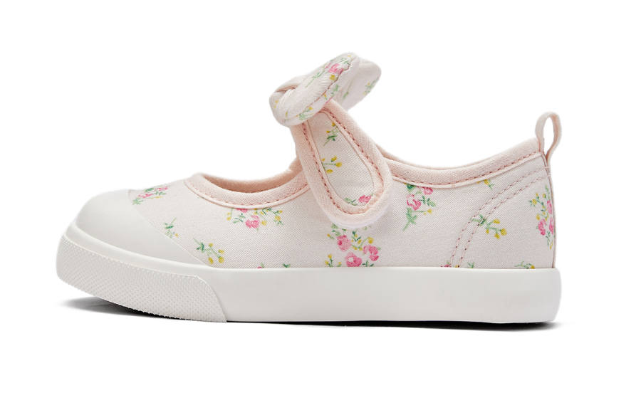 DAVE&BELLA Cotton Fabric Slip Resistant, Abrasion Resistant, Breathable, Lightweight Kids Canvas Shoes Pink Kids'