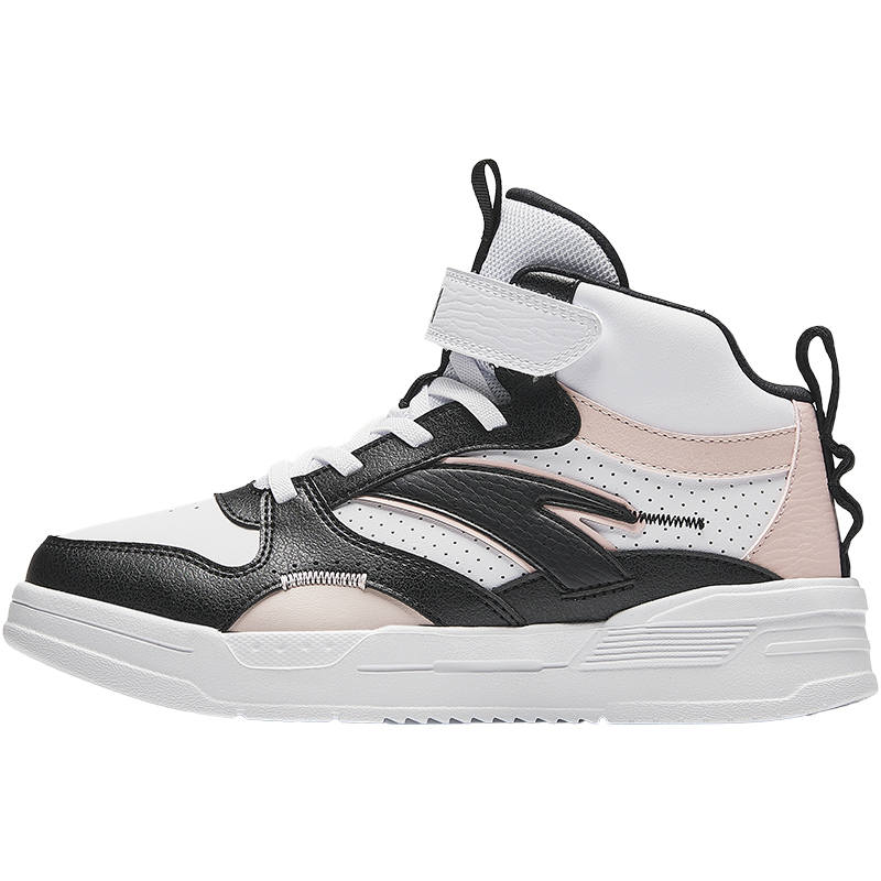 Antakids High top Skateboard Shoes White Black Pink Teenagers