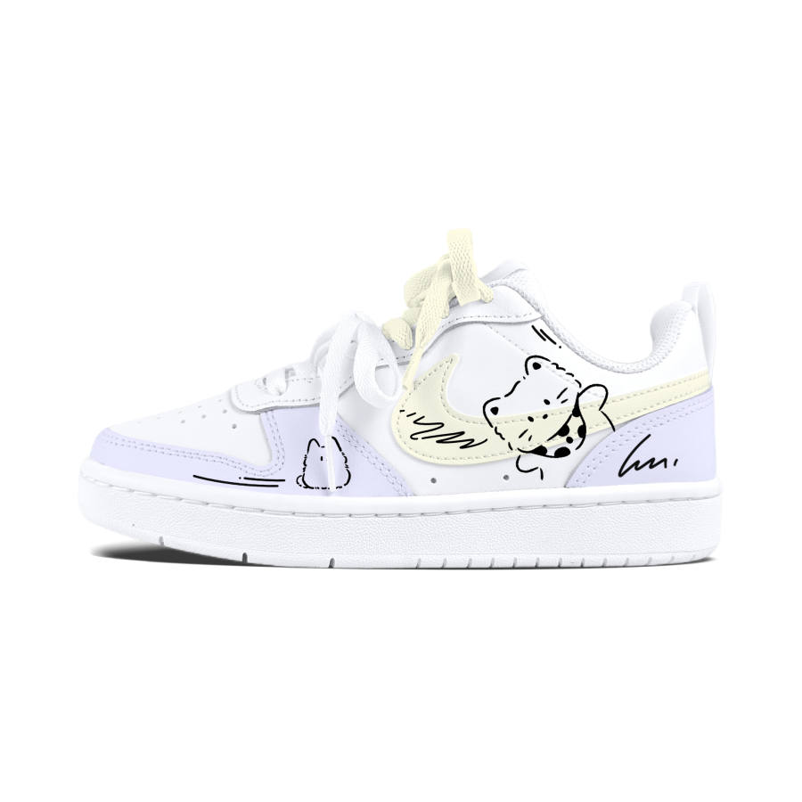 Nike Nike Court Borough Arrogant Meowth Cushioning Abrasion Resistant Slip Resistant Skateboard Shoes Teenagers