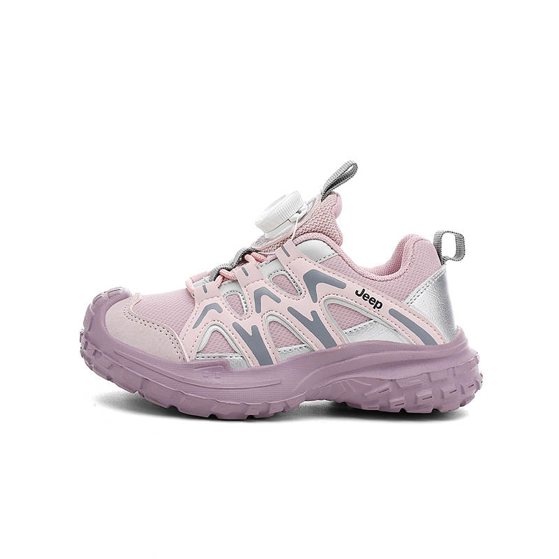 Jeep Low top Kids Lifestyle Shoes Star Diamond Silver/Cherry Blossom Pink Unisex