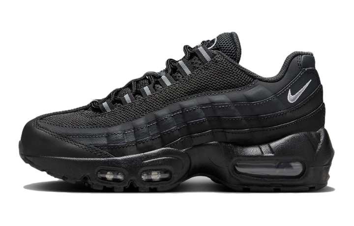Nike Nike Air Max 95 Cushioning Low top Kids' Running Shoes Black White Kids'