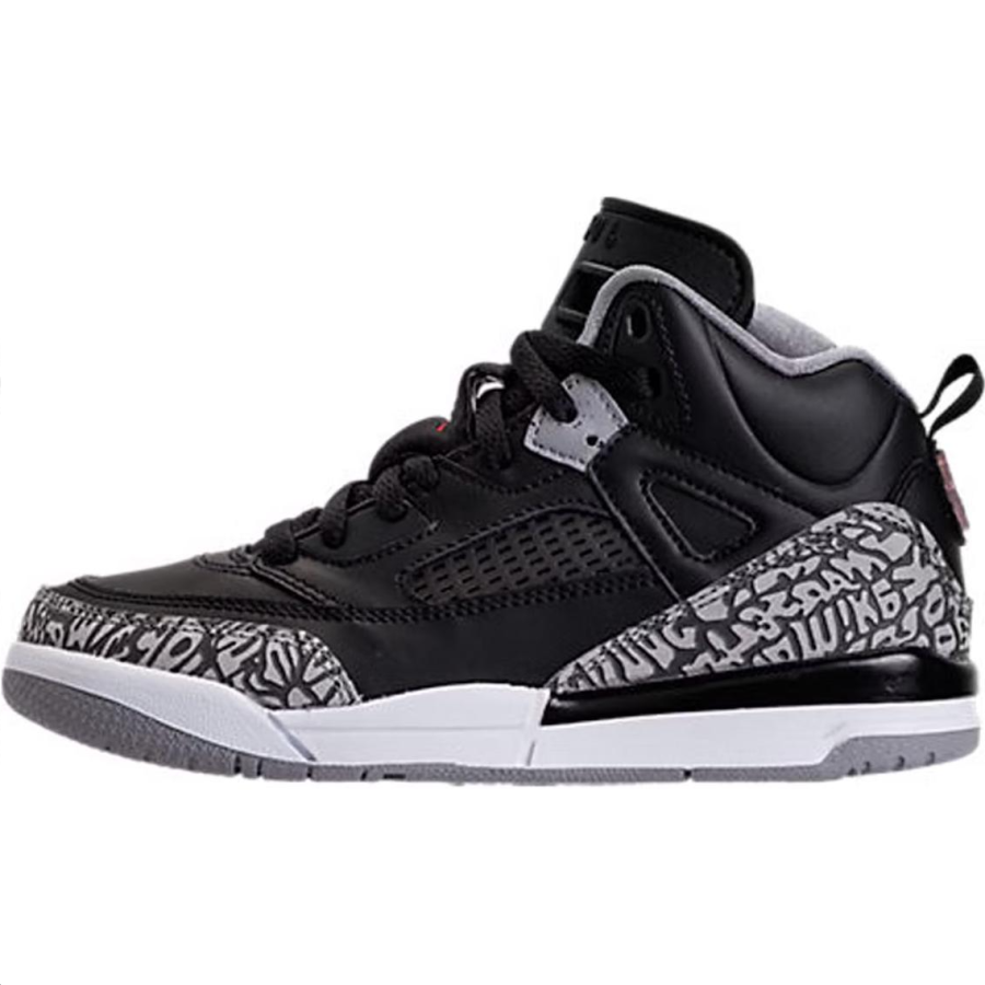Jordan Jordan Spizike Abrasion Resistant High top Children's Basketball Shoes Black Children Aged 3 7 Years Old